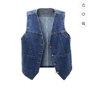 Blue Denim Vest
